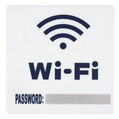 Indicator Autocolant, Model WiFi, Dimensiuni 15x15cm, Material Plastic PVC foto