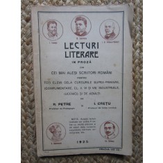 LECTURI LITERARE IN PROZA - R PETRE,I CRETU