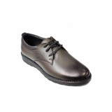 Pantofi barbati eleganti, din piele naturala, Gri, CIUCALETI SHOES