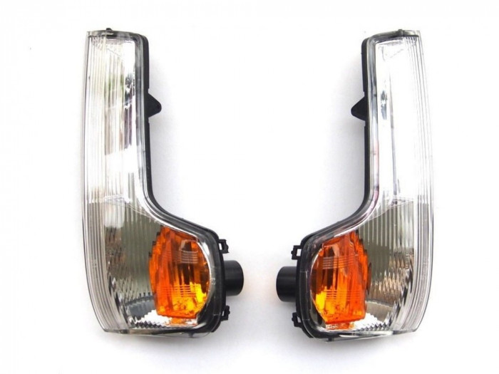 Lampa semnalizare oglinda Iveco Daily 07.2014- , partea Fata Dreapta, Alba Cu Galben, Oglinda Cu Bratul Scurt, Ece , View Max ; Fara Suport Becuri, 5