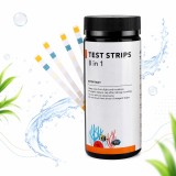 Cumpara ieftin Benzi de testare 8 &icirc;n 1 pentru acvarii, SOFIA CONCEPT, 100 bucăți, multicolor, apă dulce și sărată
