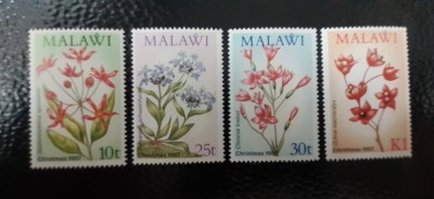 Malawi-Craciun 1987,flora,flori-serie completa ,nestampilate-MNH (W1) foto