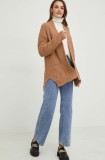 Answear Lab cardigan femei, culoarea maro
