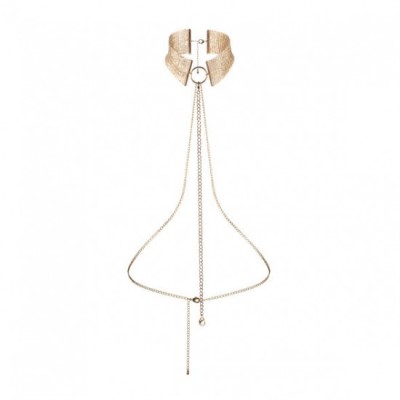 BIJOUX - D&amp;Eacute;SIR M&amp;Eacute;TALLIQUE GOLDEN METALLIC NECKLACE foto
