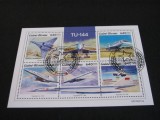 Bloc Filatelic Guineea-Bissau 2019 &ndash; Tupolev Tu-144, Primul Avion Supersonic de Pasageri