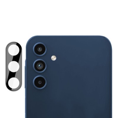 Folie Camera pentru Samsung Galaxy A15 4G / A15 5G - Techsuit Full Camera Glass - Black foto