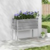 VidaXL Jardinieră Gri deschis 100 x 45 x 90 cm Oțel Galvanizat 42018178