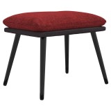 Cumpara ieftin Taburet, rosu vin, 45x29,5x35 cm, material textil