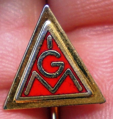 I.783 INSIGNA STICKPIN GERMANIA IGM IG METALL h10mm email foto