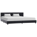Cumpara ieftin Cadru de pat, negru, 180x200 cm, piele ecologica