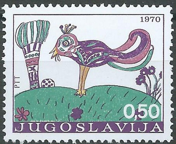 B1756 - Jugoslavia 1970 - Copii neuzat,perfecta stare