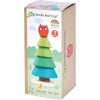 Puzzle stivuibil Brad de Craciun, din lemn premium - Stacking Fir Tree - 7 piese - Tender Leaf Toys