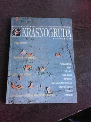 KRASNOGRUDA nr 9 1998 Celan Czerniowce Auslander (REVISTA IN LIMBA POLONEZA) foto