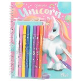 Cumpara ieftin Carte de creatie cu 8 carioci, Depesche, Unicorn Ylvi