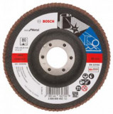 Cumpara ieftin Disc de slefuire evantai BOSCH X571 pentru metal ,D 115 mm; G 80, cu degajare