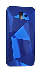 Husa silicon si acril cu textura diamant Samsung J6 Plus , J6+ , Albastru foto
