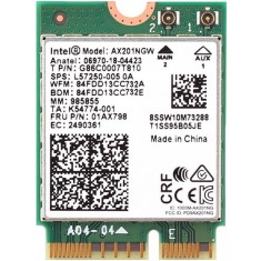 Modul Wi-Fi 6 Laptop, Intel, AX201NGW, Dual Band 5Ghz, Bluetooth 5.0 NGFF, 2.4Ghz/5Ghz, 802.11ac/ax, 06970-18-04423, SPS L92724-005