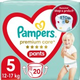 Scutece-chilotel Pampers Premium Care Pants Carry Pack Marimea 5, 12-17 kg, 20 buc