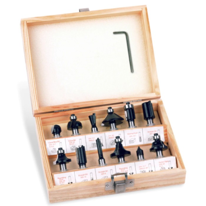 STERN. Set 12 freze, prindere 8 mm, pentru lemn