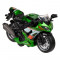 Motocicleta de Curse Verde cu Sunet si Lumini