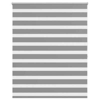 Jaluzea tip zebra, 140 x 175 cm, gri foto