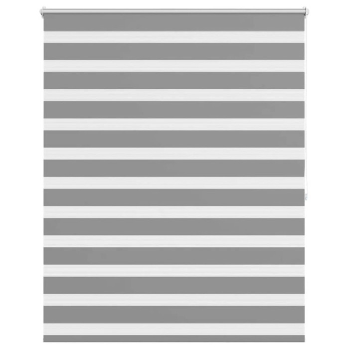 Jaluzea tip zebra, 140 x 175 cm, gri