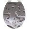 SCHUTTE Scaun toaleta GREY STEEL inchidere silen?ioasa extralucios MDF