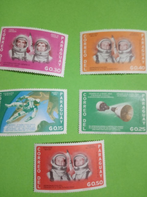 PARAGUAY, SPACE - SERIE MNH foto