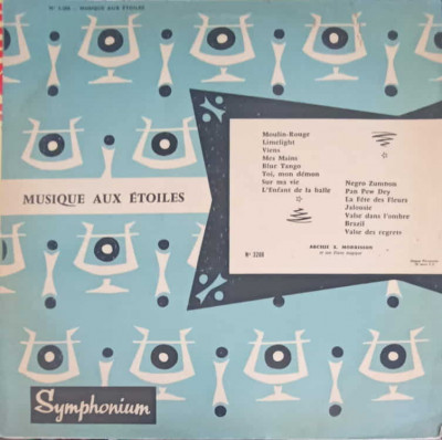 Disc vinil, LP. Musique Aux Etoiles-Archie X. Morrisson, Son Piano Magique foto