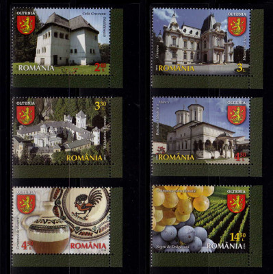 RO 2014 ,LP 2037,&amp;quot;Descoperiti Romania,Oltenia&amp;quot; , serie, MNH foto