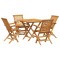 Set mobilier de gradina, 5 piese, lemn masiv de tec