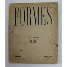 FORMES - REVUE INTERNATIONALE DES ARTS PLASTIQUES , NO. 20 - DECEMBRE , 1931 , PREZINTA PETE SI URME DE UZURA , COTOR CU DEFECTE