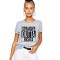 Tricou dama gri - Straight Outta Resita - XL