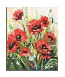Cumpara ieftin Tablou maci in camp pictat manual, 50x40cm acril pe panza 3D, Kenny Varniote