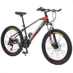 Bicicleta Mountain Bike cadru 13&amp;quot;, 21 viteze, roti 20 inch, schimbator Shimano, frana disc, suspensii furca cu blocare, Phoenix foto