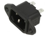 Conector Alimentare AC Soclu Tată 10A 250V IEC 60320