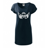 Tricou rochie Malfini bumbac print &quot;Good Girl&quot; marimi L