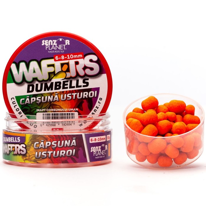 Wafters Senzor Planet Dumbells, Capsuna &amp; Usturoi, 6-8-10mm, 30g
