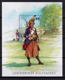 ✅ ( C10 ) Rep. Guinea 1997 " Prusia - Uniforme militare sec. XVIII - infanterie " , colita Michel 1658 colita 511 , MNH ( original negumata )