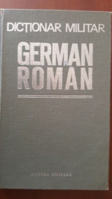 Dictionar militar german roman Colonel Traian Sava foto