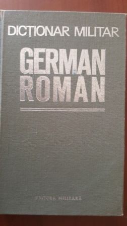 Dictionar militar german roman Colonel Traian Sava