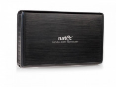 Rack HDD Natec RHINO External USB 3.0 black aluminum foto