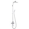 Sistem de Dus cu Para si Pipa Pivotanta Lemark Melange LM4962CW Crom / Alb