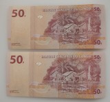 Congo - 50 Francs 2020 - Serii consecutive