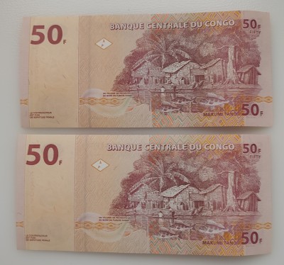 Congo - 50 Francs 2020 - Serii consecutive foto