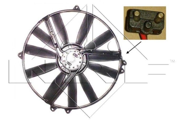 NRF 47300 Ventilator, radiator