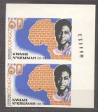 Congo 1978 Kwame N&#039;Krumah x 2, imperf., MNH AJ.005, Nestampilat