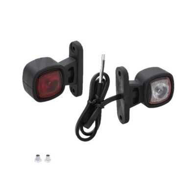 Lampa gabarit RapidAuto 99LO344E, 12/24V; pe brat; LED; rosu-alb; Latime: 68 mm; Inaltime: 70 mm; Adancime: 31 mm; ECE; foto