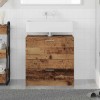 VidaXL Dulap pentru Chiuvetă Lemn Vechi 59 x 37 x 59 cm Lemn compozit 868821