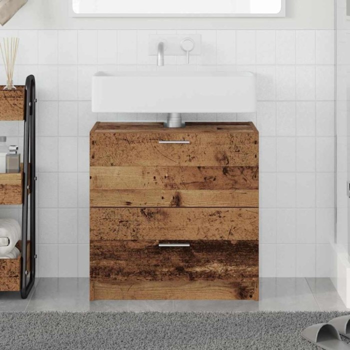vidaXL Dulap Chiuvetă Lemn Vechi 59x37x59 cm Lemn Ingineresc